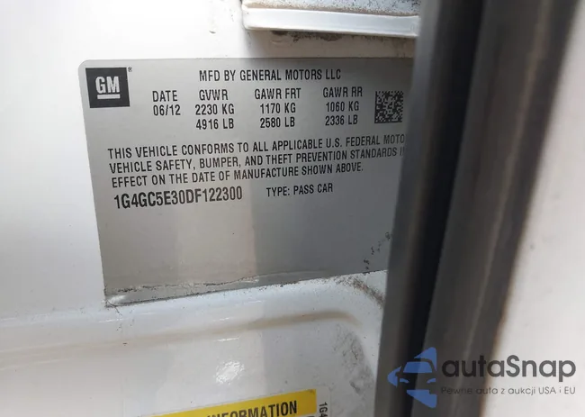 1G4GC5E30DF122300: 41897134