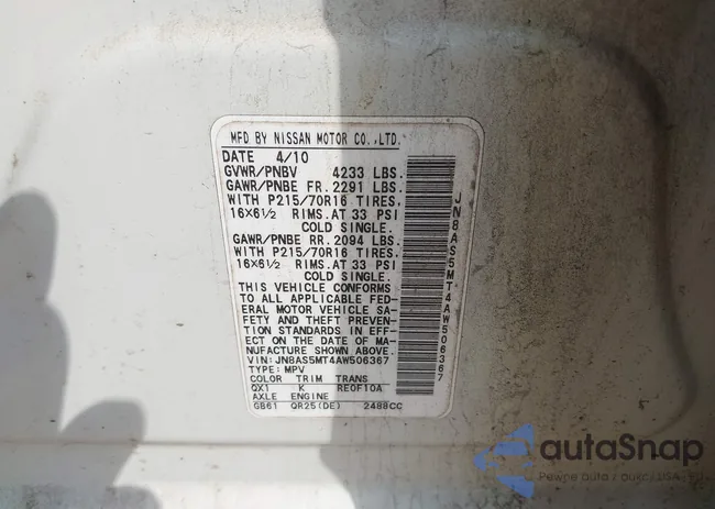 JN8AS5MT4AW506367: 41897285