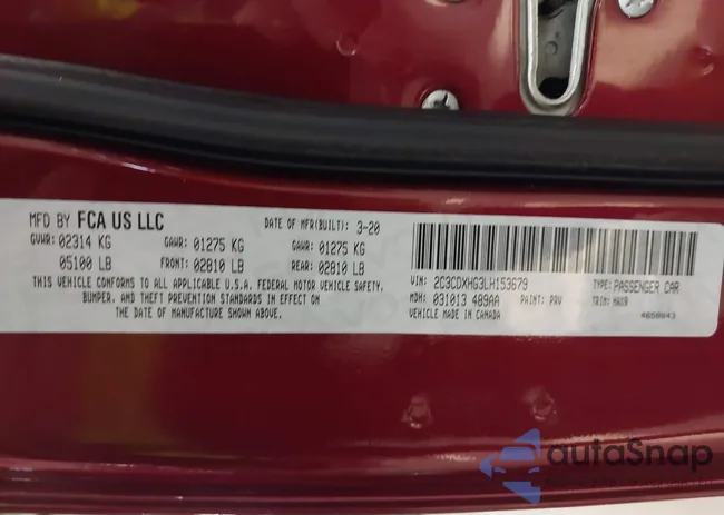 2C3CDXHG3LH153679: 41897455