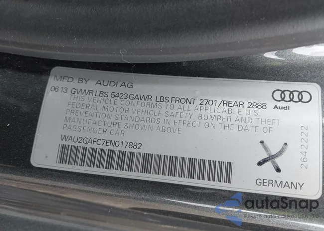 WAU2GAFC7EN017882: 41896776