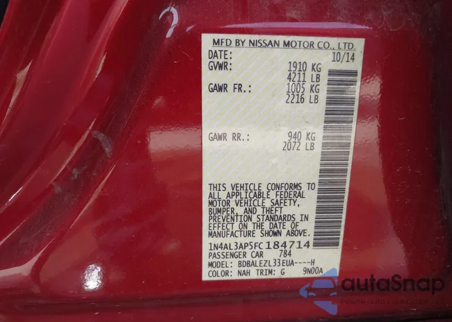 1N4AL3AP5FC184714: 41896968