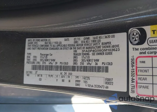 3FADP4GX6GM103623: 41898218