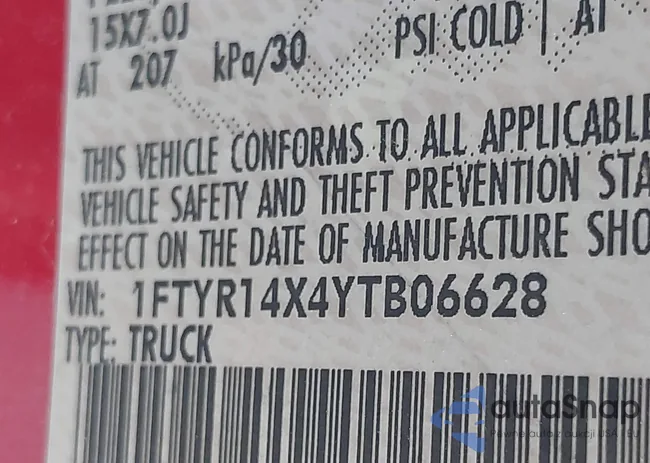 1FTYR14X4YTB06628: 41898365