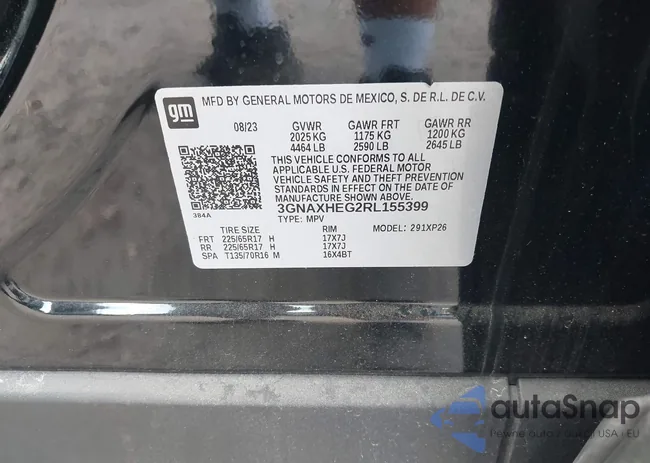 3GNAXHEG2RL155399: 41897926