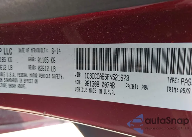 1C3CCCAB5FN521673: 41897965