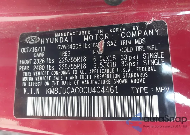 KM8JUCAC0CU404461: 41897972