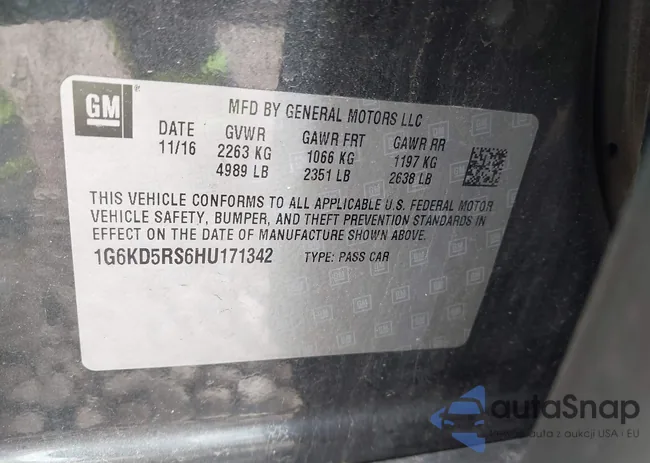 1G6KD5RS6HU171342: 41899115