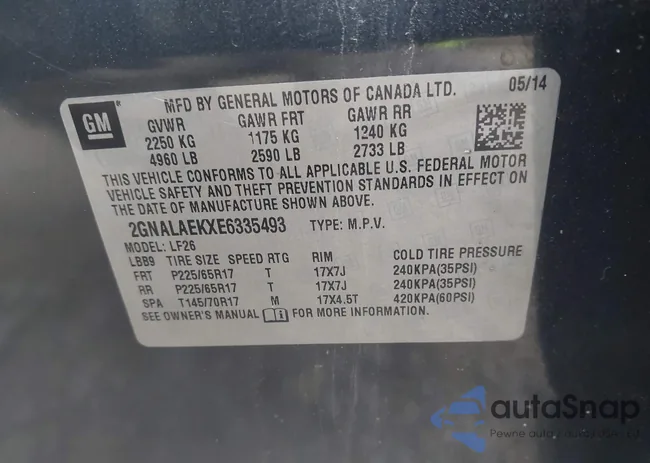 2GNALAEKXE6335493: 41899017