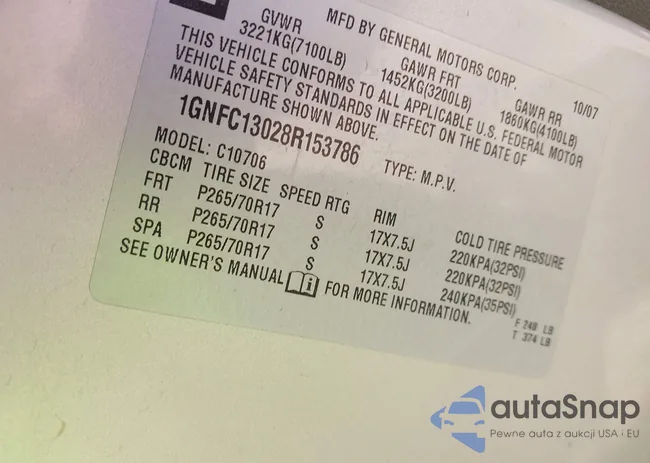 1GNFC13028R153786: 41900190