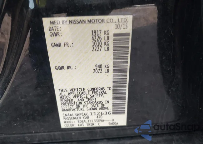 1N4AL3AP1GC112636: 41900211