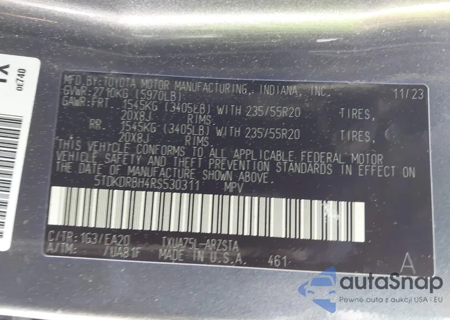 5TDKDRBH4RS530311: 41900634