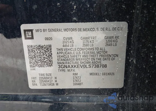 3GNAXKEV0LS738708: 41901514