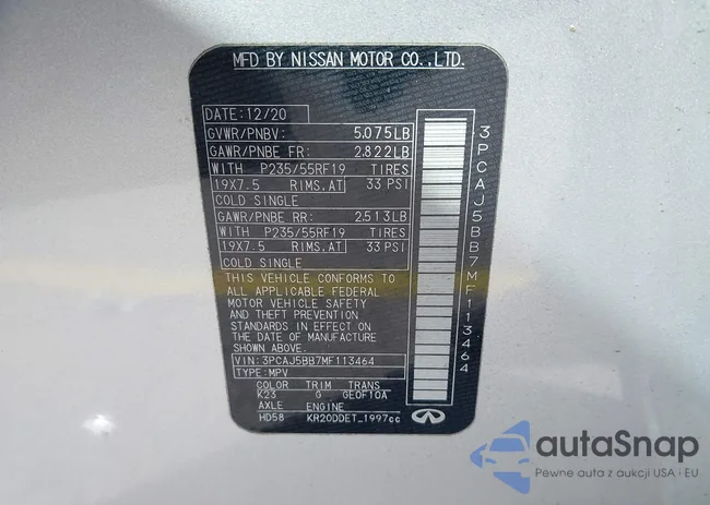 3PCAJ5BB7MF113464: 41901603