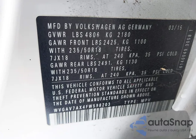 WVGAV7AX4FW598203: 41902411