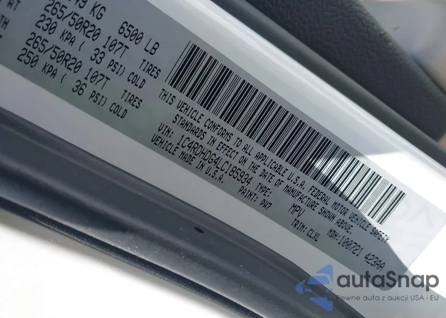 1C4RDHDG4LC185934: 41902513