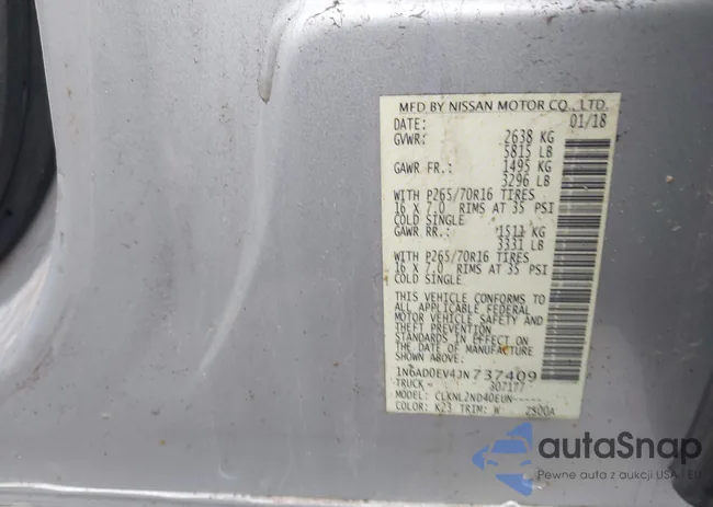 1N6AD0EV4JN737409: 41903169