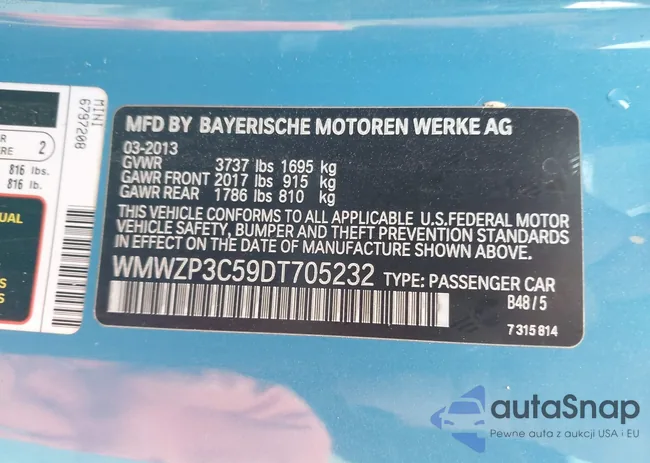 WMWZP3C59DT705232: 41903713