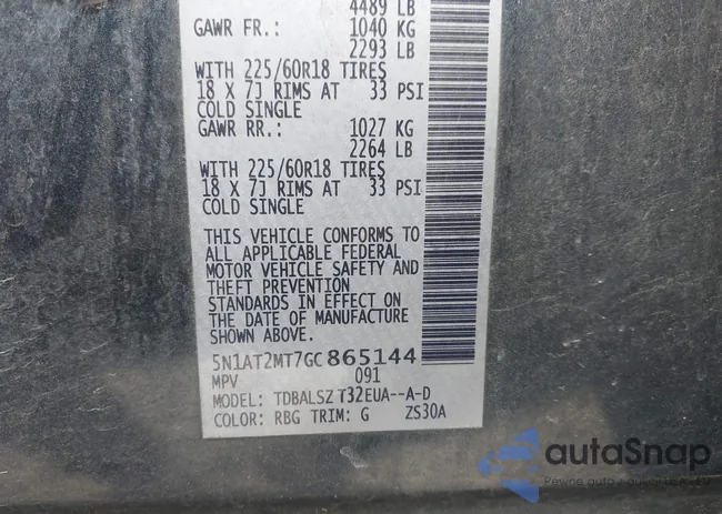 5N1AT2MT7GC865144: 41902811