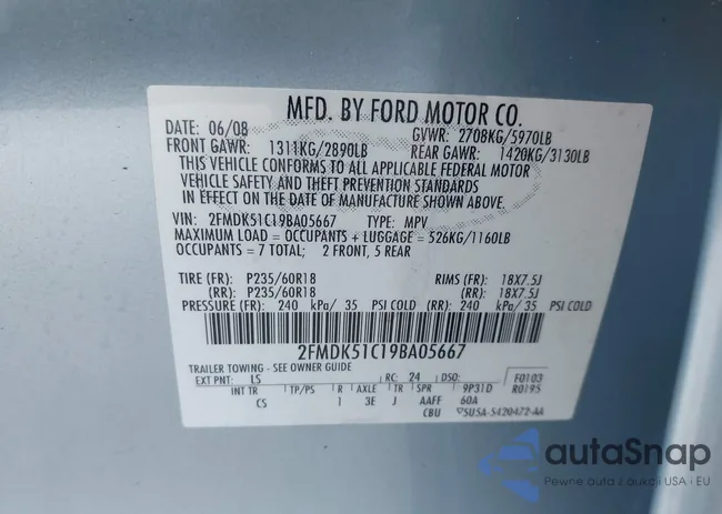 2FMDK51C19BA05667: 41902926