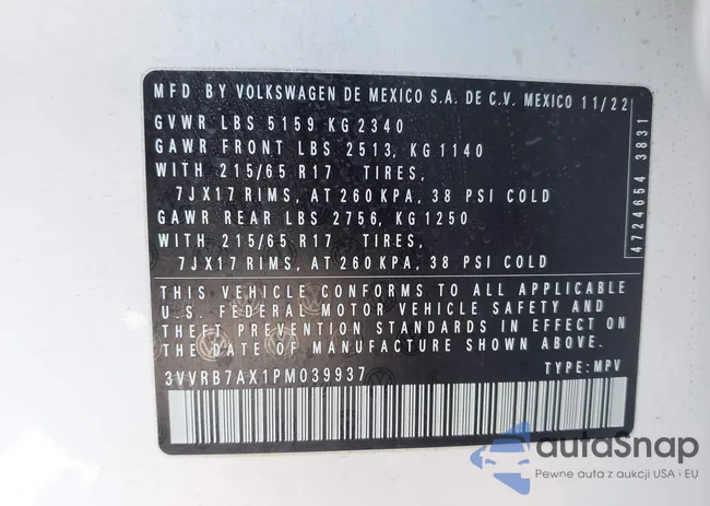 3VVRB7AX1PM039937: 41904290