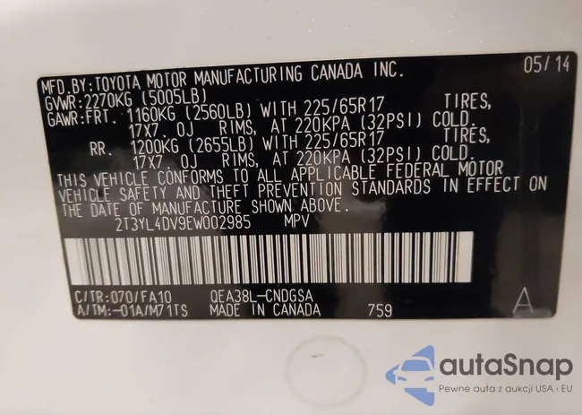 2T3YL4DV9EW002985: 41904297