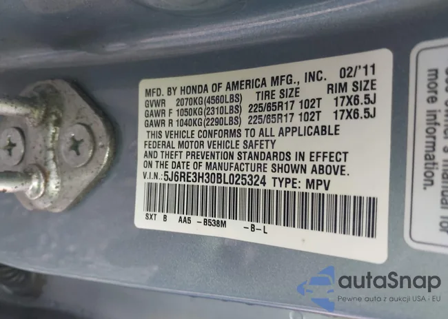 5J6RE3H30BL025324: 41904500