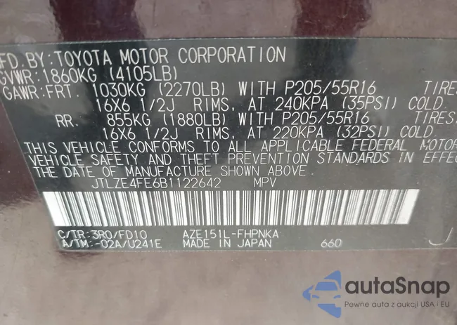 JTLZE4FE6B1122642: 41903941