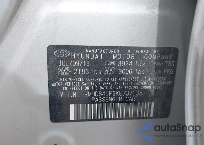 KMHD84LF9KU737335: 41905473