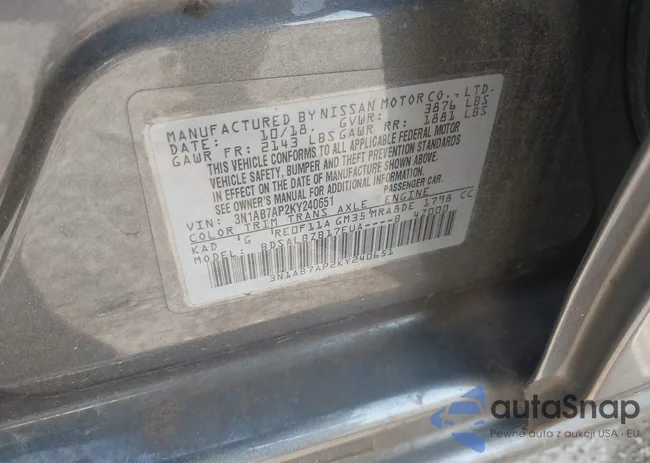 3N1AB7AP2KY240651: 41905797