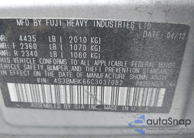 4S3BMBK66C3037082: 41908566