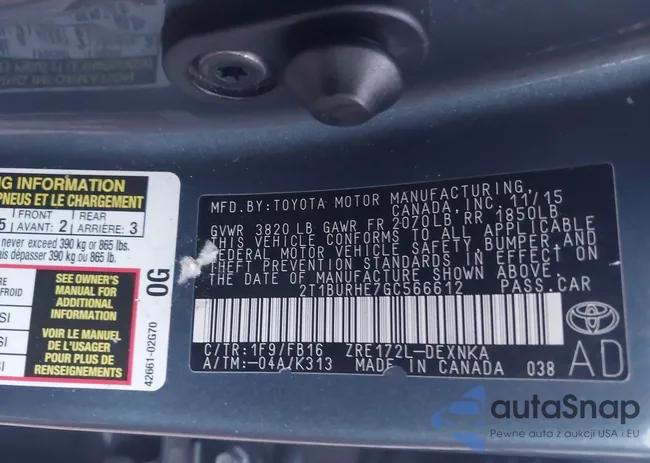 2T1BURHE7GC566612: 41907673