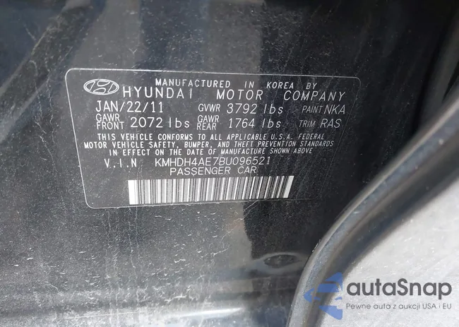 KMHDH4AE7BU096521: 41907714