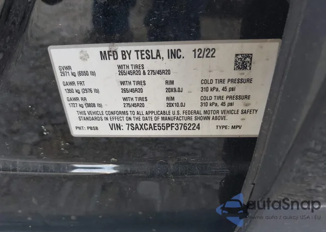 7SAXCAE55PF376224: 41908014