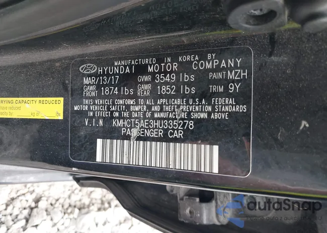 KMHCT5AE3HU335278: 42906701