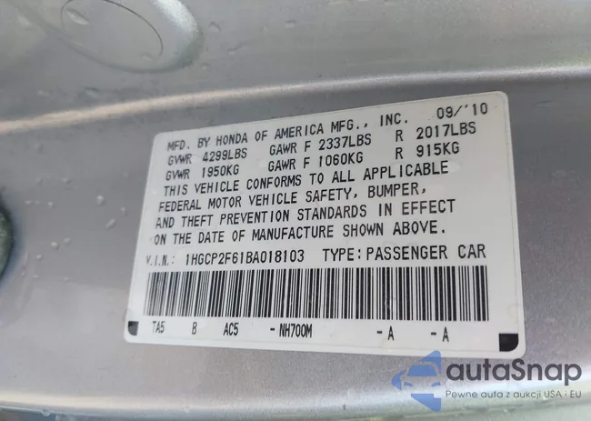 1HGCP2F61BA018103: 42906852