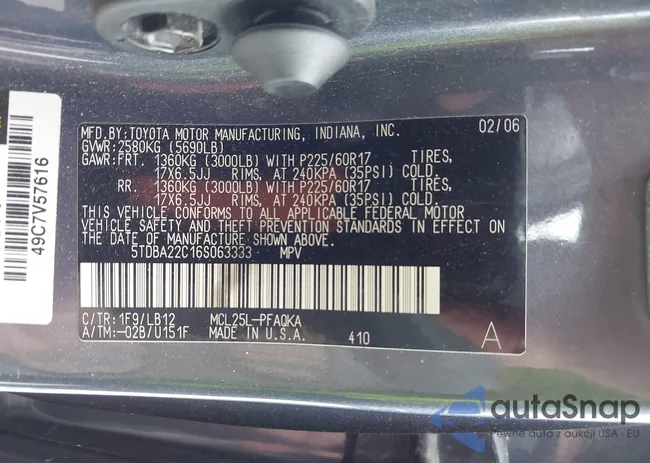 5TDBA22C16S063333: 42906859