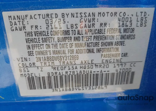 3N1AB8DV6SY312869: 42906887