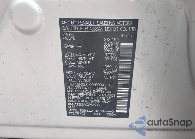 KNMAT2MVXGP615380: 42906935