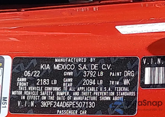 3KPF24AD6PE507130: 42907029