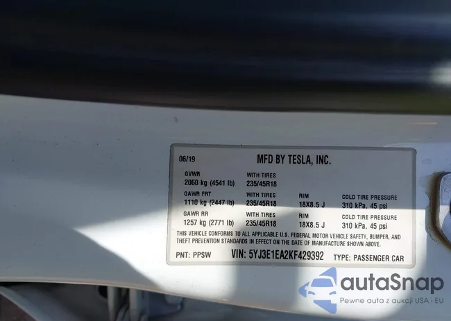 5YJ3E1EA2KF429392: 42907071