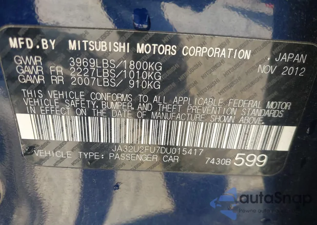 JA32U2FU7DU015417: 42907186