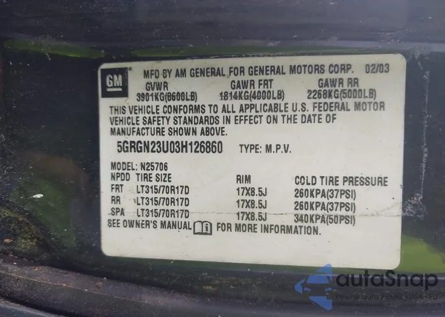 5GRGN23U03H126860: 42906502