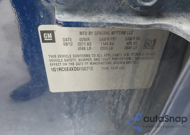 1G1RC6E4XDU105715: 42906543