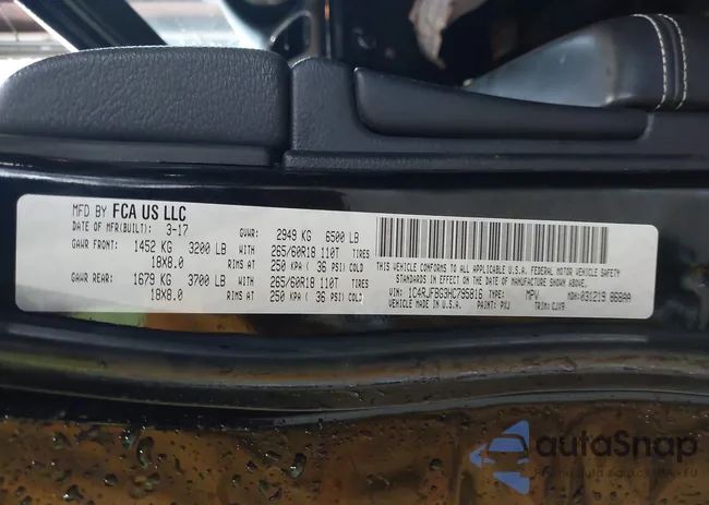 1C4RJFBG3HC795816: 42906623