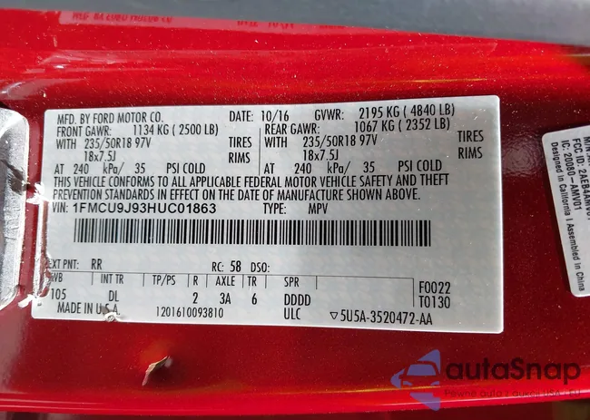 1FMCU9J93HUC01863: 42907714