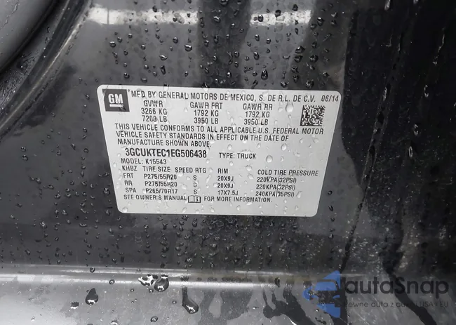 3GCUKTEC1EG506438: 42907804