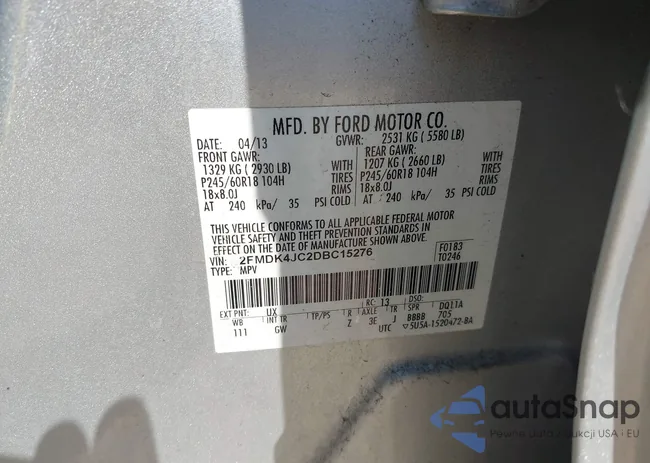 2FMDK4JC2DBC15276: 42907829