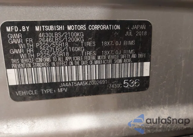 JA4AT5AA5KZ002691: 42907954