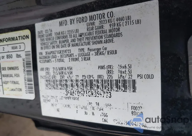 3FA6P0G71GR359723: 42907978