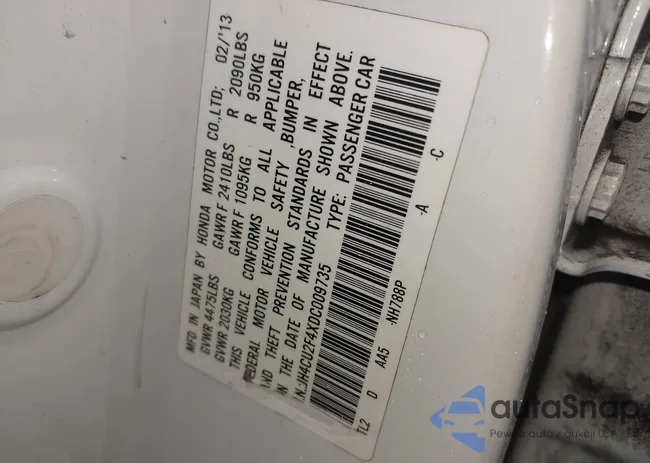 JH4CU2F4XDC009735: 42908278